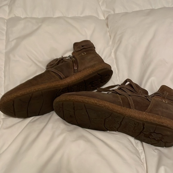 Born Tarkiln Brown Leather Ankle Boots 7.5M-never wore - too big - Picture 3 of 5